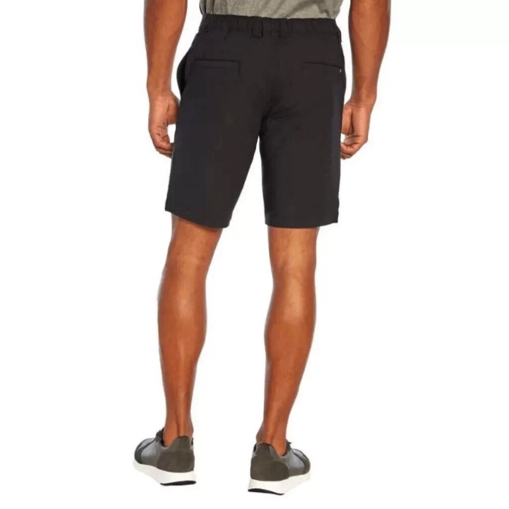 Banana Republic Men's Comfort Flat Front Shorts Black size 36 golf fast dry - Picture 2 of 12